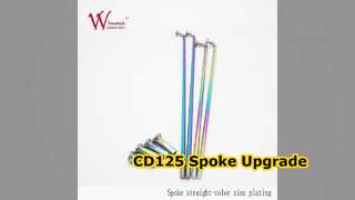 CD125 Motorcycle Spoke Set Twisted Steel
