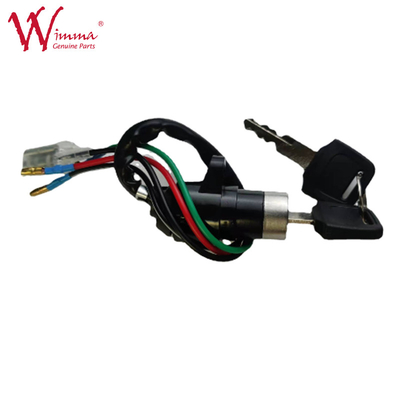 Motorcycle Ignition Switch Assembly For JH70 Push Button 4 Wires With 2 Keys Good Quality