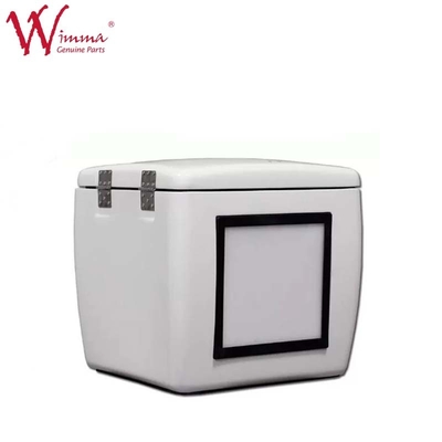 Fiberglass Delivery Box Jumbo Box White With Led Lights Good Performace 85 L FRP 500mm*485mm*495mm