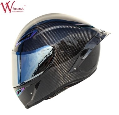 Full Face Motorcycle Helmet Retro Carbon Fiber Excellent Ventilation Comfort And Fit