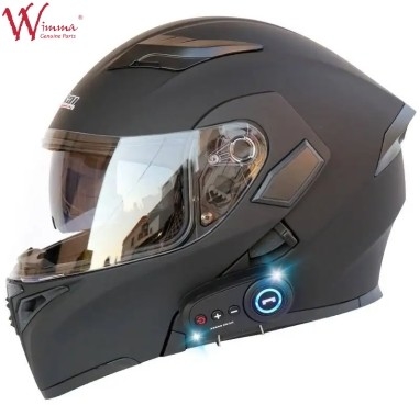 Motorcycle Full Face Helmet Electronic Bike Windproof Fog Proof With Adjustable Vents