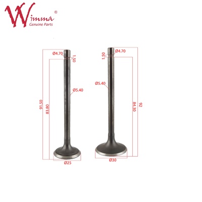 Motorcycle Intake And Exhaust Valves,  Main Engine Exhaust Valve , High Performance CG150