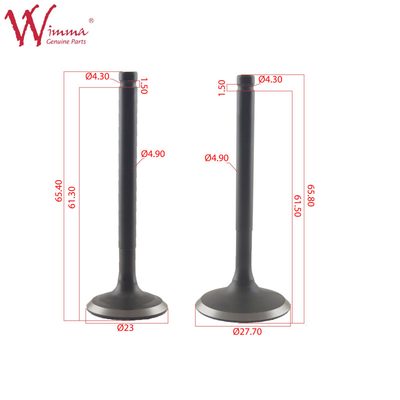 Intake And Exhaust Valve Motorcycle Electrical Parts GY6150 Stainless Steel