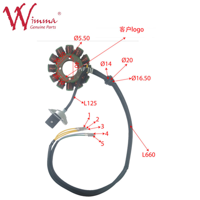Motorcycle Magnetic Stator Coil Stator Comp CHIEFII(2021) ISO9001 Listed