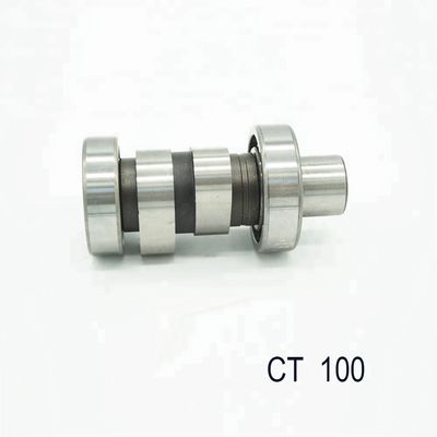 Camshaft Motorcycle Engine Spare Parts Bajaj Ct 100 Silver Black Steel  ISO9001 Listed
