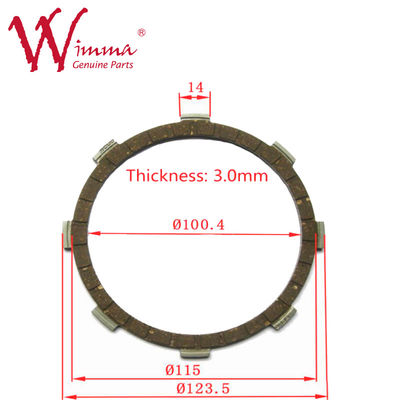 Clutch Plate Friction Disc Motorcycle Engine Spare Parts Jupiter Wholesale A Class