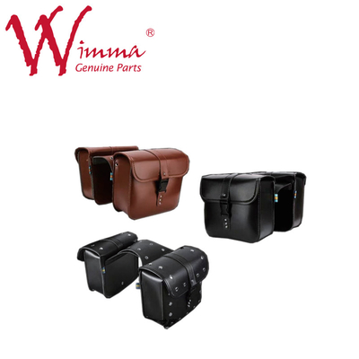 Motorcycle Saddle Tail Bag Custom PU Leather Detachable Backseat Side ISO9001